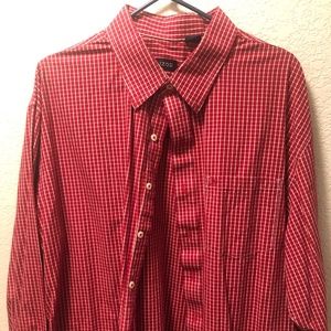 IZOD Dress Shirt - LS - Red - XXL